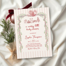 Vrolijke Kleine Rode Strik Strepen Kerst Baby Show