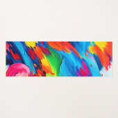 Vrolijke kleur explosie schilderij yogamat (Voorkant (horizontaal))