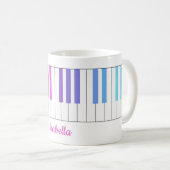Vrolijke kleur Gradient Piano Mok (Voorkant rechts)