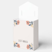 Vrolijke kleurrijke bloemenbruiloft gunstbox bedankdoosjes (Geopend)