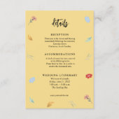 Vrolijke kleurrijke bloemendetails behuizing Kaart (Voorkant)