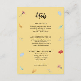 Vrolijke kleurrijke bloemendetails behuizing Kaart