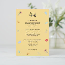 Vrolijke kleurrijke bloemendetails behuizing Kaart