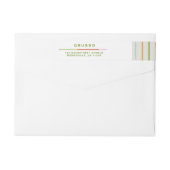 Vrolijke kleurrijke heldere leuke kerstlijnen (Achterkant)