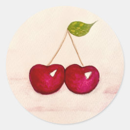 Vrolijke kleurrijke kersen Stickers