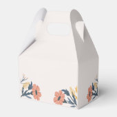 Vrolijke kleurrijke lente bloem bruiloft gunst doo bedankdoosjes (Achterkant)