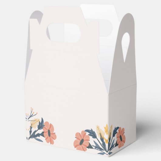 Vrolijke kleurrijke lente bloem bruiloft gunst doo bedankdoosjes (Geopend)