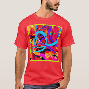 Vrolijke Kleurrijke Patroon Spelen T-shirt