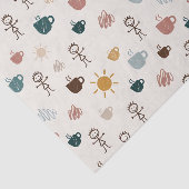 Vrolijke koffie mama tissuepapier (Detail)