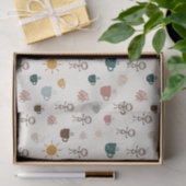Vrolijke koffie mama tissuepapier (Geschenk)