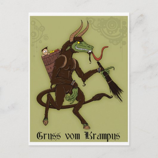Vrolijke Krampus Dag! Briefkaart (Voorkant)
