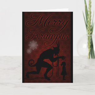 Vrolijke Krampus Feestdagen Kaart