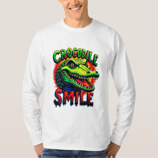 Vrolijke krokodillenglimlach - leuk en grillig t-shirt