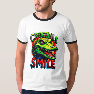 Vrolijke krokodillenglimlach - leuk en grillig t-shirt