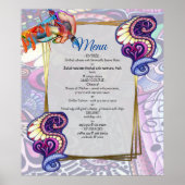 Vrolijke kunstenaar blauwe partij doedel creatie poster (Voorkant)