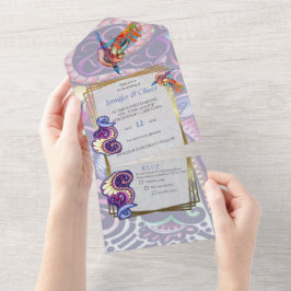 Vrolijke kunstenaar partij doedel creatie all in one uitnodiging