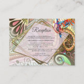 Vrolijke kunstenaar partij doedel creatie informatiekaartje (Voorkant)