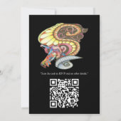 Vrolijke kunstenaar partij doedel creatie kaart (Achterkant)