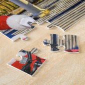 Vrolijke Kustkerst Hilton Head Island Santa Legpuzzel (Zijkant)