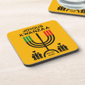 Vrolijke Kwanzaa Bier Onderzetter (Linkerzijde)