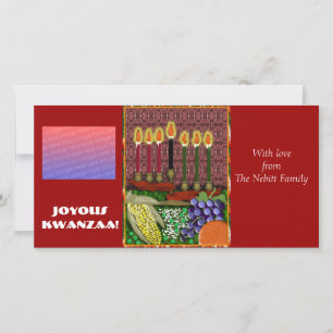 vrolijke kwanzaa feestdagenkaart