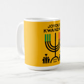 Vrolijke Kwanzaa Koffiemok (Voorkant links)