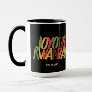 Vrolijke KWANZAA Principes Kruiswoordraadsel Mok