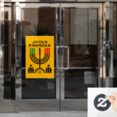 Vrolijke Kwanzaa Raamsticker (Kantoordeur)