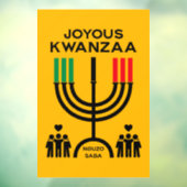 Vrolijke Kwanzaa Raamsticker (Vel 3)