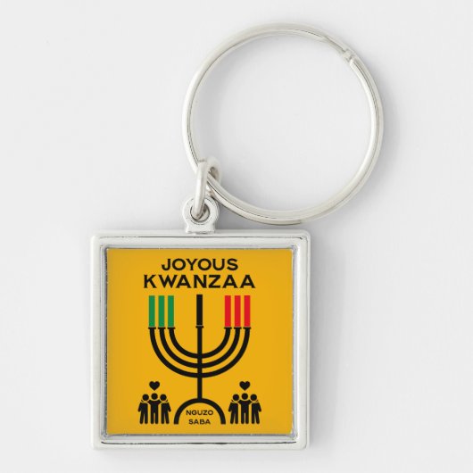 Vrolijke Kwanzaa Sleutelhanger (Voorkant)