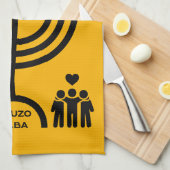 Vrolijke Kwanzaa Theedoek (Quarter Fold)