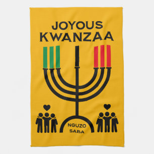Vrolijke Kwanzaa Theedoek