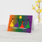 Vrolijke Kwanzaa wensen Kaart (Gele Bloem)