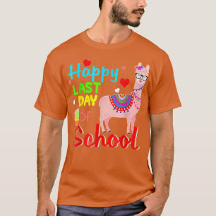 Vrolijke laatste dag van de schoolleraar of -stude t-shirt