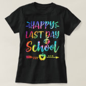 Vrolijke laatste dag van de schooltijd van de stud t-shirt (Design voorkant)
