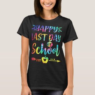 Vrolijke laatste dag van de schooltijd van de stud t-shirt
