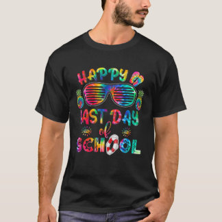 Vrolijke laatste dag van de schooltijd Zonnebrille T-shirt