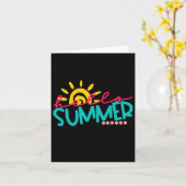 Vrolijke laatste dag van het Kinder schoollerarenA Kaart (Gele Bloem)