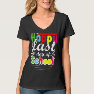 Vrolijke laatste dag van schoolkostuum Prek leraar T-shirt