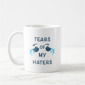 Vrolijke Lach HATERS' TEARS Humor Mok (Links)