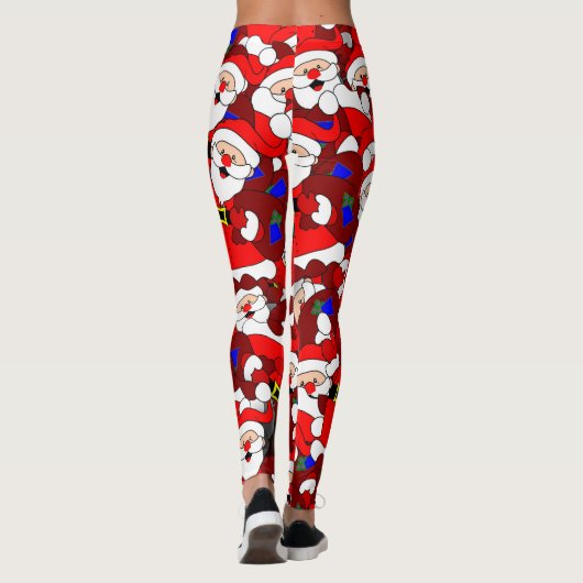 vrolijke leggings van santa (Achterkant)