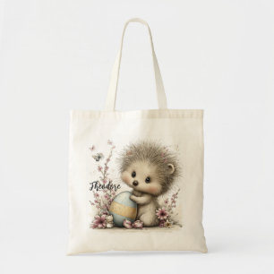 Vrolijke Lente Egeltje Illustratie Tote Bag