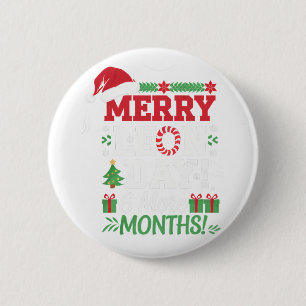 Vrolijke Leon Dag Noel Ckwards Grappige Kerstmis A Ronde Button 5,7 Cm