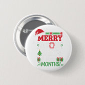 Vrolijke Leon Dag Noel Ckwards Grappige Kerstmis A Ronde Button 5,7 Cm (Voorkant /achterkant)