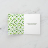 Vrolijke Leprechaun: Feestelijke Saint Patrick's D Feestdagen Kaart (Binnen)