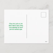 Vrolijke Leprechaun: Saint Patrick's Day feestelij Feestdagenkaart (Achterkant)