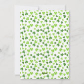 Vrolijke Leprechaun: Saint Patrick's Day feestelij Feestdagenkaart (Achterkant)