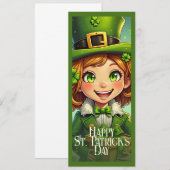 Vrolijke Leprechaun - St. Patrick's Day Lucky Char (Voorkant / Achterkant)