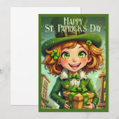 Vrolijke Leprechaun - St. Patrick's Day Lucky Char (Voorkant / Achterkant)
