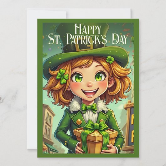 Vrolijke Leprechaun - St. Patrick's Day Lucky Char (Voorkant)